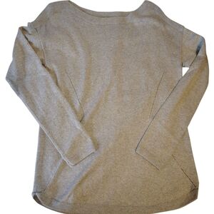 Talbots Gray Sparkle Long Sleeve Round Neckline Tight Knit Sweater Size M.......